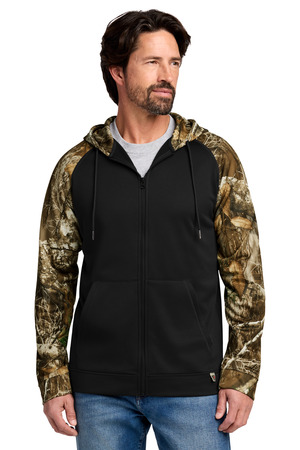Russell Outdoors ™ Realtree ® Performance Colorblock Full-Zip Hoodie RU452 — Black/ Realtree Edge