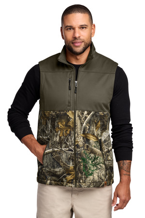 Russell Outdoors ™ Realtree ® Atlas Colorblock Soft Shell Vest RU604 — Cargo Brown/ Realtree Edge