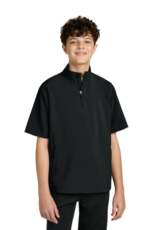 Richardson Youth Barrage Wind Shirt RY7400SSQ — Black