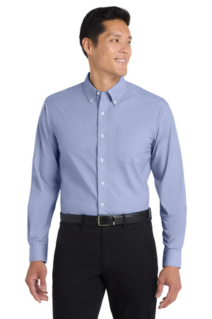 Port Authority ® Crosshatch Easy Care Shirt. S640 — Chambray Blue