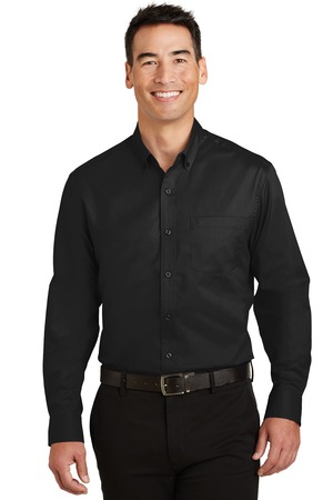 Port Authority ® SuperPro ™ Twill Shirt. S663 — Black