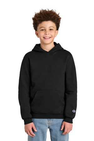Champion ® Youth Powerblend ® Hooded Sweatshirt S790 — Black