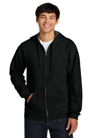 Gildan Softstyle ® Midweight Fleece Full-Zip Hooded Sweatshirt SF600 — Black