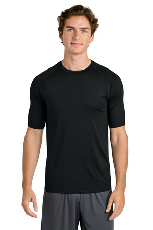 Sport-Tek ® PosiCharge ® Compression 1/2-Sleeve Tee ST120 — Black
