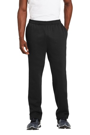 Sport-Tek ® Open Bottom Sweatpant. ST257 — Black