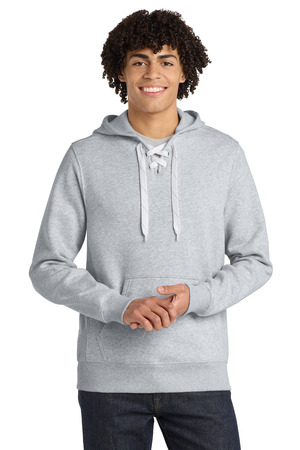 Sport-Tek ® Lace Up Pullover Hooded Sweatshirt. ST271 — Athletic Heather