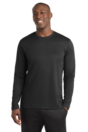 Sport-Tek ® PosiCharge ® RacerMesh ® Long Sleeve Tee. ST340LS — Black
