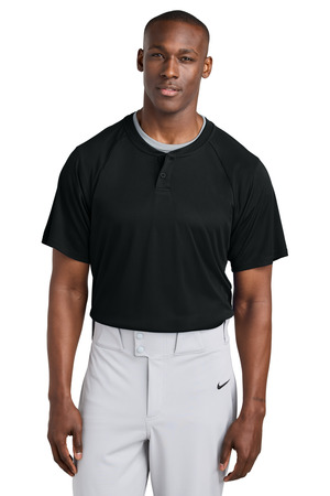 Sport-Tek ® PosiCharge ® Competitor ™ 2-Button Henley ST359 — Black