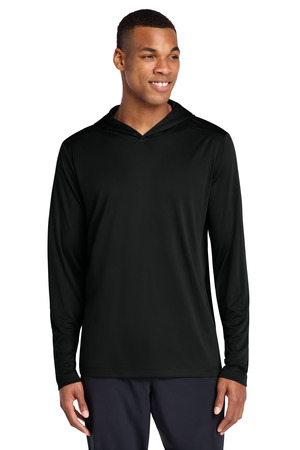 Sport-Tek ® Posi-UV ® Pro Long Sleeve Hoodie ST420LSH — Black
