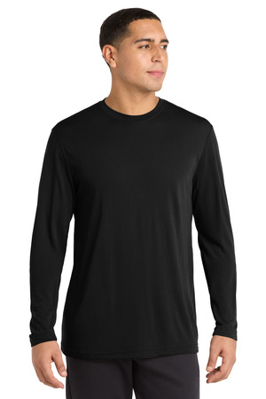 Sport-Tek ® Long Sleeve PosiCharge ® Competitor ™ Cotton Touch ™ Tee. ST450LS — Black