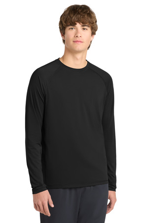 Sport-Tek ® Long Sleeve Rashguard Tee. ST470LS — Black