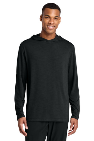Sport-Tek ® Versa Long Sleeve Pullover Hoodie ST492 — Black