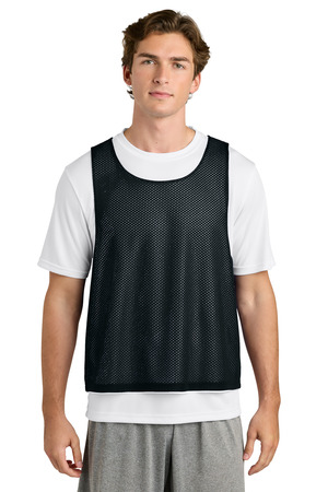 Sport-Tek ® Lacrosse Reversible Pinnie ST512 — Black/ White