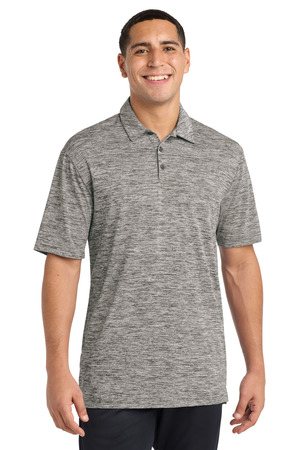 Sport-Tek ® PosiCharge ® Electric Heather Polo. ST590 — Black Electric