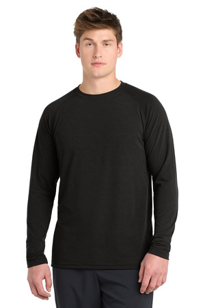 Sport-Tek ® Long Sleeve Ultimate Performance Crew. ST700LS — Black