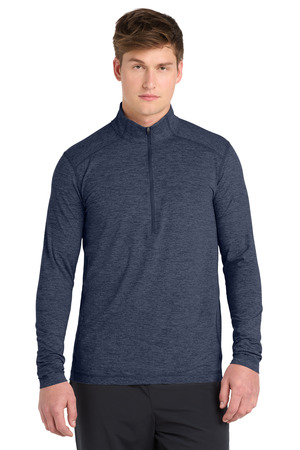 Sport-Tek ® Exchange 1.5 Long Sleeve 1/2-Zip. ST711 — Dark Denim Heather