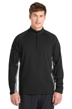 Sport-Tek ® Sport-Wick ® Stretch Contrast 1/4-Zip Pullover. ST854 — Black/ Charcoal Grey Heather