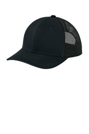 Sport-Tek ® Club Trucker Cap STC46 — Black/ Black