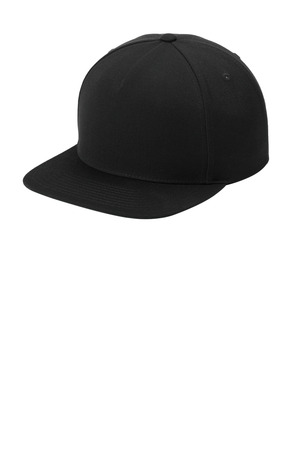 Sport-Tek ® YP Classics ® Premium 5-Panel Snapback Cap STC55 — Black