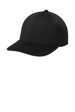 Sport-Tek ® Impact Mesh Stretch-Tek Adjustable Cap STC71 — Black