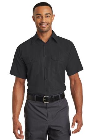 Red Kap ® Short Sleeve Solid Ripstop Shirt. SY60 — Black