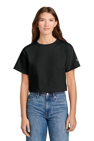 Champion ® Women's Cropped Heritage Tee T453W — Black