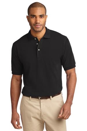 Port Authority ® Tall Heavyweight Cotton Pique Polo. TLK420 — Black
