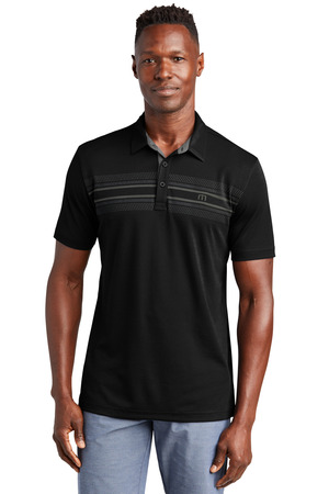 TravisMathew Monterey Chest Stripe Polo TM1MW450 — Black