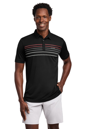 TravisMathew Coto Performance Chest Stripe Polo TM1MY400 — Black