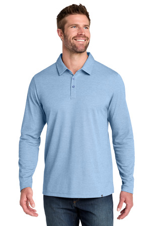 TravisMathew Oceanside Heather Long Sleeve Polo TM1MZ343 — Allure Heather