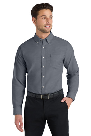 Port Authority ® Tall SuperPro ™ Oxford Shirt. TS658 — Black