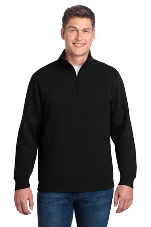 Sport-Tek ® Tall 1/4-Zip Sweatshirt. TST253 — Black