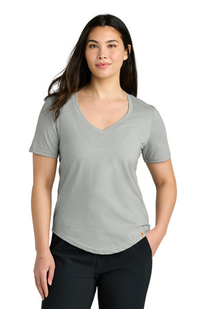 tentree ® Women's TreeBlend V-Neck T-Shirt TTCW5646 — Hi Rise Grey Heather