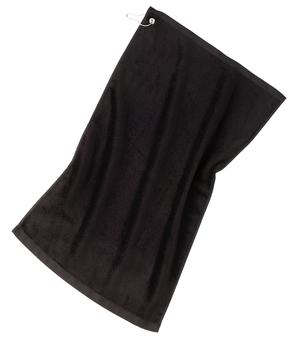 Port Authority ® Grommeted Golf Towel. TW51 — Black