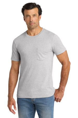 Volunteer Knitwear ™ All-American Pocket Tee VL100P — Athletic Heather