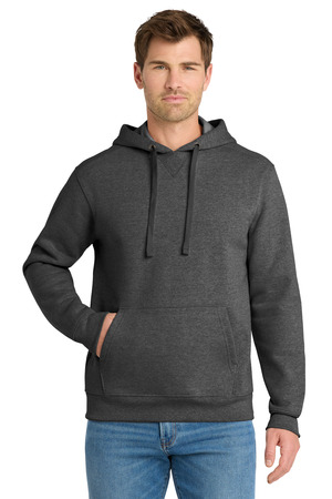 Volunteer Knitwear ™ Chore Fleece Pullover Hoodie VL130H — Charcoal Heather
