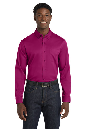 Port Authority ® Long Sleeve SuperPro React ™ Twill Shirt. W808