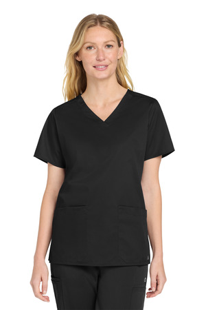 Wink ® Women's WorkFlex V-Neck Top WW4560 — Black