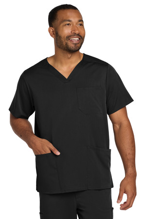 Wink ® Men's Premiere Flex ™ V-Neck Top WW5068 — Black