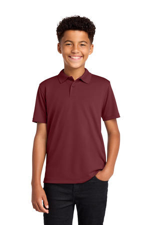 Port Authority ® Youth Dry Zone ® UV Micro-Mesh Polo Y110 — Burgundy
