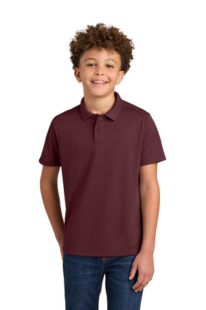 Port Authority ® Youth Wearever Performance Pique Polo Y240 — Burgundy