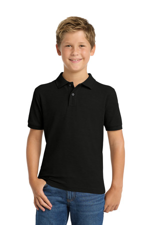 Port Authority ® Youth Silk Touch™ Polo. Y500 — Black