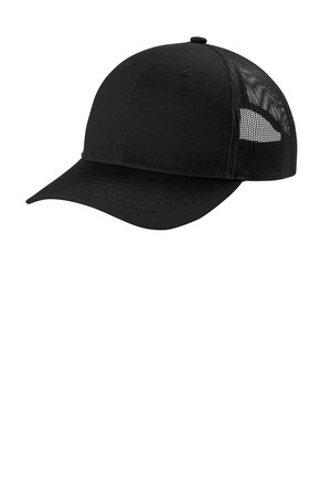 Port Authority ® Youth Snapback Trucker Cap YC402 — Black