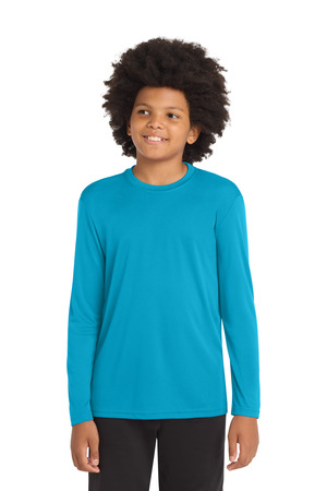 Sport-Tek ® Youth Long Sleeve PosiCharge ® Competitor™ Tee. YST350LS — Atomic Blue