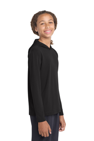 Sport-Tek ® Youth PosiCharge ® Competitor ™ Hooded Pullover. YST358 — Black