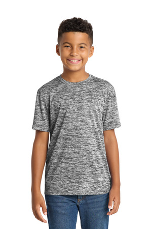 Sport-Tek ® Youth PosiCharge ® Electric Heather Tee. YST390 — Black Electric