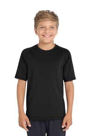 Sport-Tek ® Youth Rashguard Tee. YST470 — Black