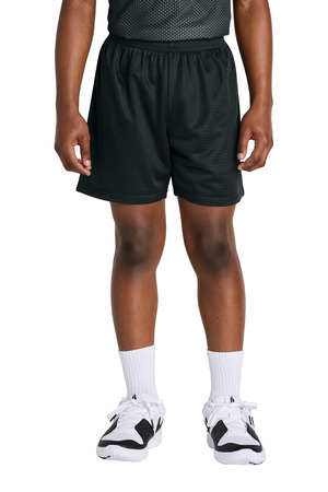 Sport-Tek ® Youth PosiCharge ® Mesh 5' Short YST5100 — Black