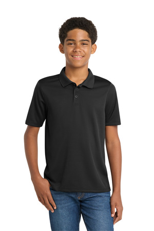 Sport-Tek ® Youth PosiCharge ® RacerMesh ® Polo. YST640 — Black